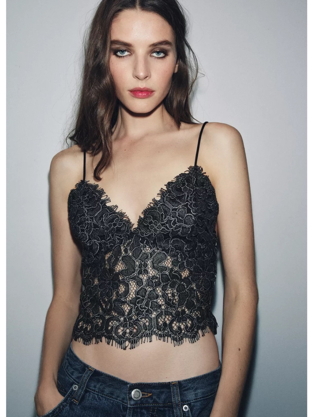 Embroidered Crop Top